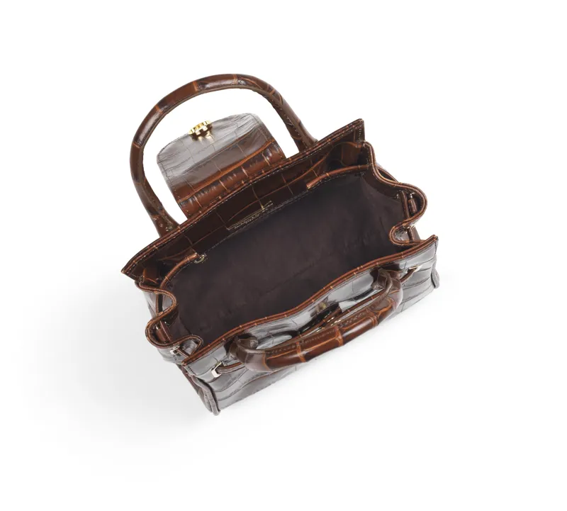 Fairfax and Favor Mini Windsor Handbag Conker Brown-5